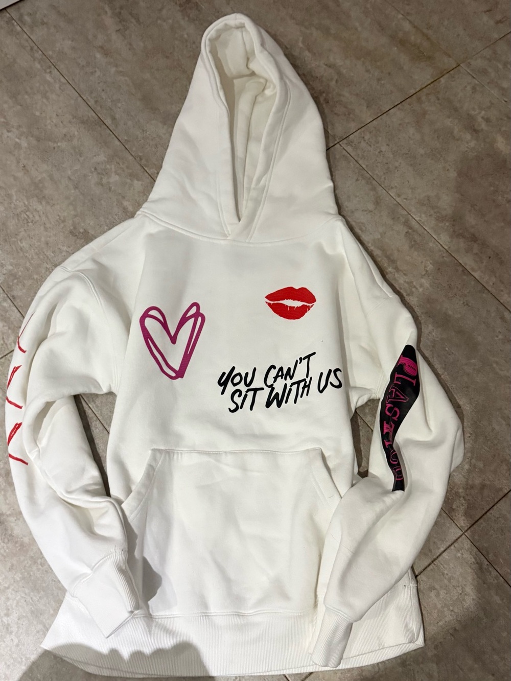 White 'Burn Book' Graphic Sweatshirt